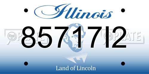 85717I2 Illinois License Plate