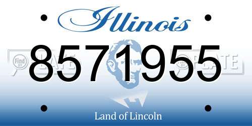 8571955 Illinois License Plate