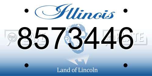 8573446 Illinois License Plate