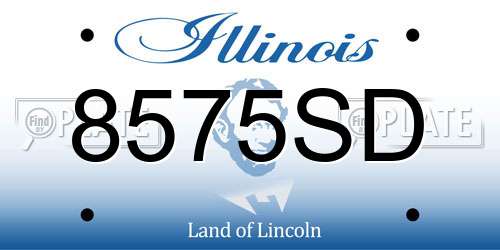 8575SD Illinois License Plate