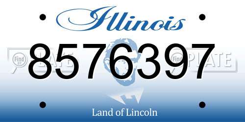 8576397 Illinois License Plate