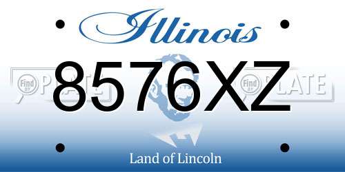 8576XZ Illinois License Plate