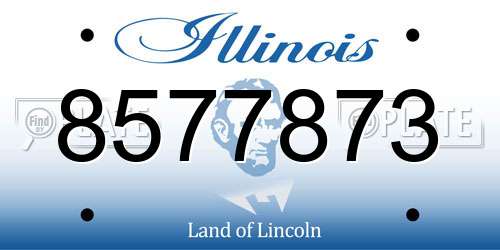 8577873 Illinois License Plate