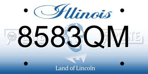8583QM Illinois License Plate
