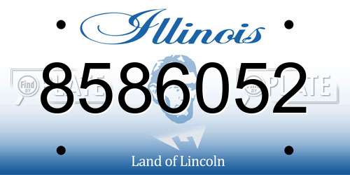 8586052 Illinois License Plate
