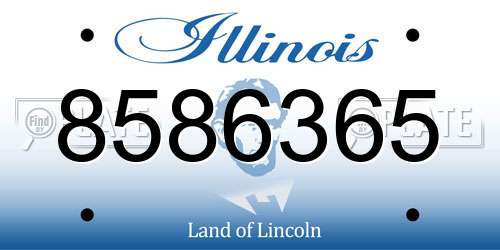 8586365 Illinois License Plate