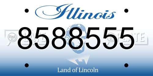 8588555 Illinois License Plate