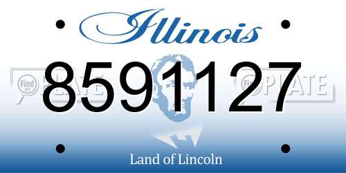 8591127 Illinois License Plate