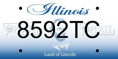 8592TC Illinois License Plate