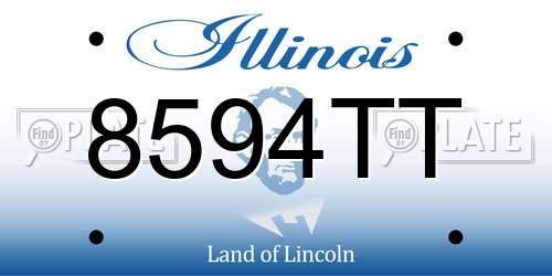 8594TT Illinois License Plate