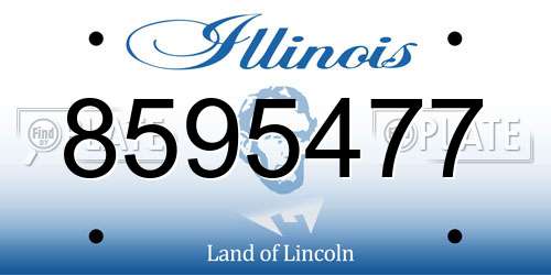 8595477 Illinois License Plate
