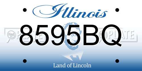 8595BQ Illinois License Plate