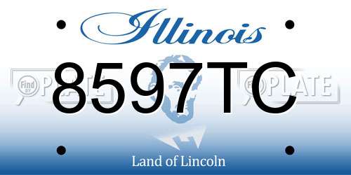 8597TC Illinois License Plate