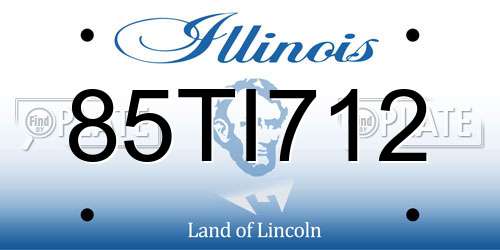 85TI712 Illinois License Plate