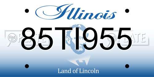 85TI955 Illinois License Plate