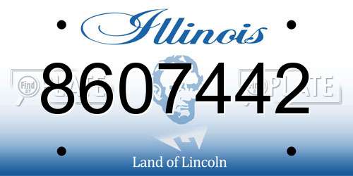 8607442 Illinois License Plate