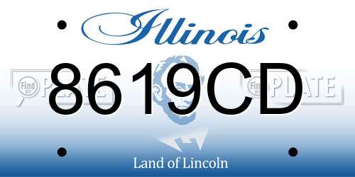 8619CD Illinois License Plate