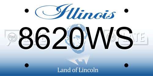 8620WS Illinois License Plate