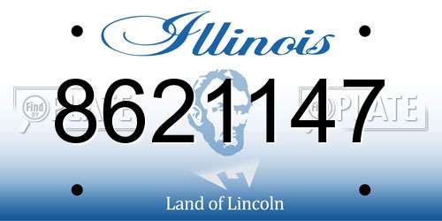 8621147 Illinois License Plate