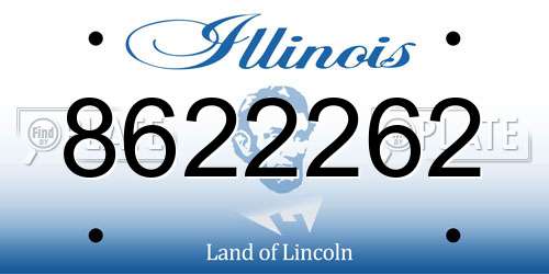 8622262 Illinois License Plate