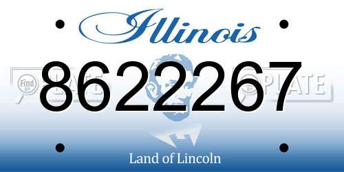 8622267 Illinois License Plate