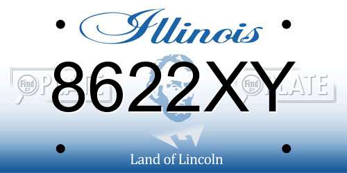 8622XY Illinois License Plate