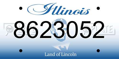 8623052 Illinois License Plate