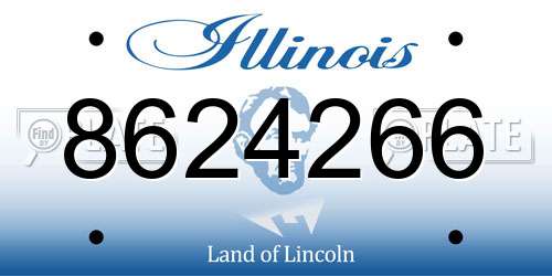 8624266 Illinois License Plate
