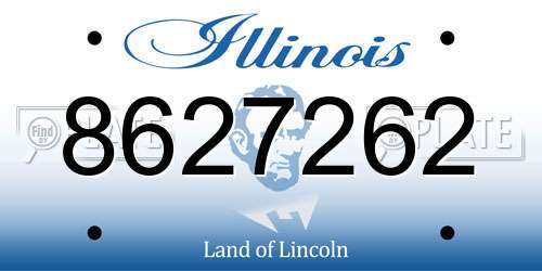 8627262 Illinois License Plate