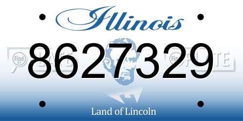 8627329 Illinois License Plate