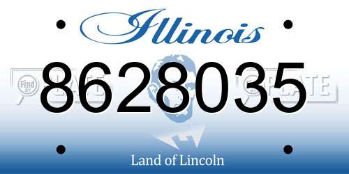 8628035 Illinois License Plate