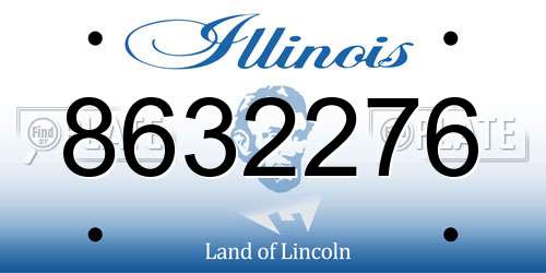 8632276 Illinois License Plate