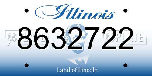 8632722 Illinois License Plate