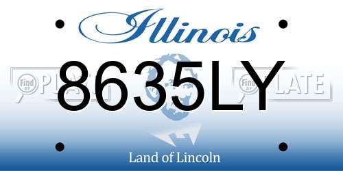 8635LY Illinois License Plate