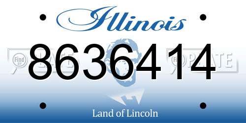 8636414 Illinois License Plate