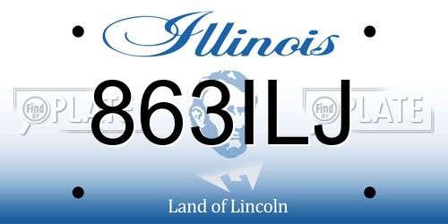 863ILJ Illinois License Plate