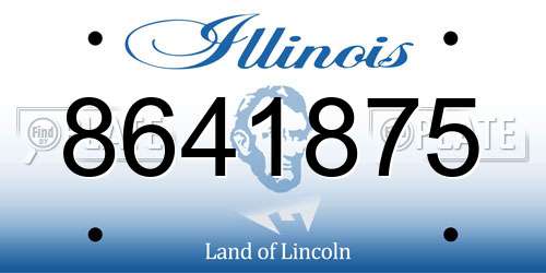 8641875 Illinois License Plate