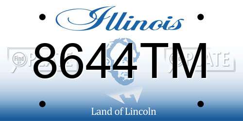 8644TM Illinois License Plate