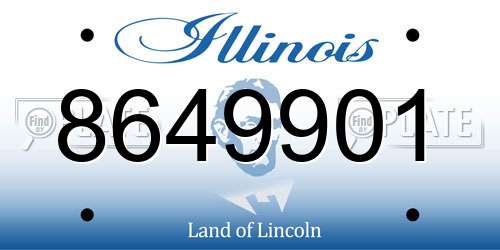 8649901 Illinois License Plate