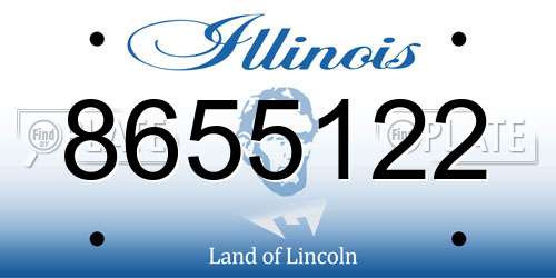 8655122 Illinois License Plate