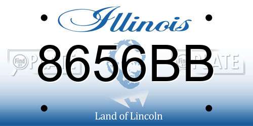 8656BB Illinois License Plate