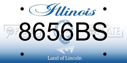 8656BS Illinois License Plate