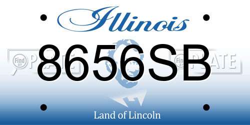8656SB Illinois License Plate