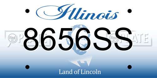8656SS Illinois License Plate
