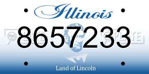 8657233 Illinois License Plate