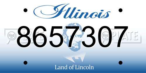 8657307 Illinois License Plate