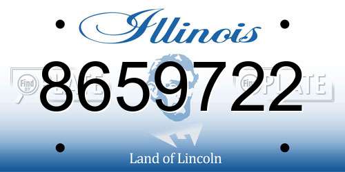 8659722 Illinois License Plate
