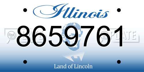 8659761 Illinois License Plate