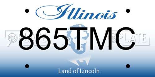 865TMC Illinois License Plate