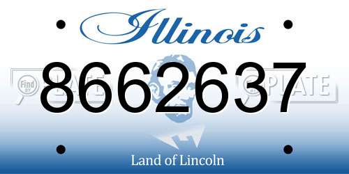 8662637 Illinois License Plate